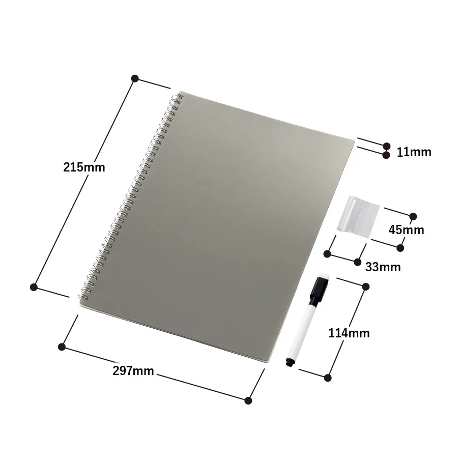 【アウトレット】ホワイトボード型A4ノート