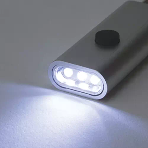 LED３灯フラットライトキーホルダー